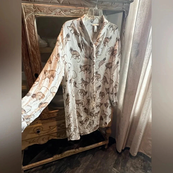 H&M Monkey Print Shift Dress Size 12 - Picture 3 of 6